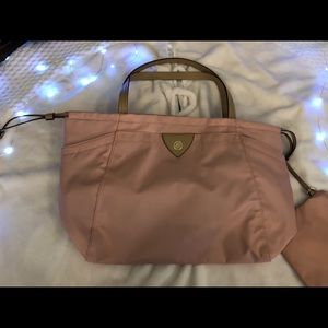 Anne Klein Pink Tote Bag With Small Bag